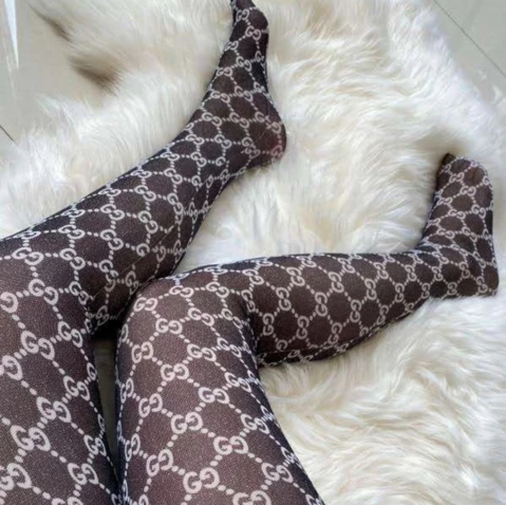 GG Print Stockings